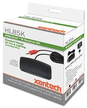 Xantech HL85BK LCD/CFL HIDDEN LINK IR Receiver KIT,BLACK