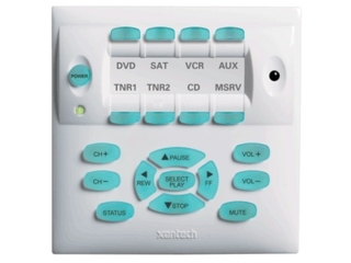 Xantech LC8KPW MRC88CTL/MRAUDIO8X8CTL Eight Source Dual Gang Keypad