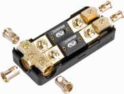 XScorpion ANL3022G 1/0G / 2 - 2G Input to 2 - 4G Output Gold ANL Fused Distribution Block