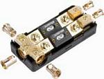 XScorpion ANL3022G 1/0G / 2 - 2G Input to 2 - 4G Output Gold ANL Fused Distribution Block