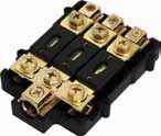 XScorpion ANL3032G 1/0G / 2 - 2G Input to 3 - 4G Output Gold ANL Fused Distribution Block