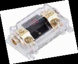 XScorpion DANL4040G 1/0G Input/Output Gold Inline ANL Fuse Holder with Digital Volt Meter