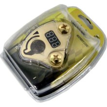 XScorpion DBT24RG 2 - 4G / 2 Ring Gold Battery Terminal with Digital Volt Meter