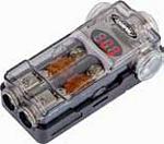 XScorpion DMANL3024P Digital Mini ANL Fused Distribution Block 3 - 1/0G Input to 2 - 4G Output Platinum