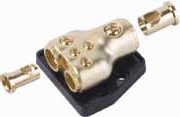 XScorpion GDB0248G 1 - 1/0G Input to 1 - 2/4G / 1 - 4/8G / 2 - 8G Output Gold Power Distribution Block