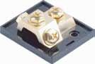 XScorpion GDBRG 1 Input - 3 Output Gold Distrbution Block for Ring Terminals
