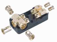 XScorpion MANL3024G Mini ANL Fused Distribution Block 3 - 1/0G Input to 2 - 4G Output Gold