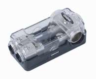 XScorpion MANL3024P Mini ANL Fused Distribution Block 3 - 1/0G Input to 2 - 4G Output Platinum