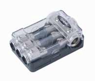 XScorpion MANL3034P Mini ANL Fused Distribution Block 3 - 1/0G Input to 3 - 4G Output Platinum