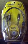 XScorpion QSY 2F Quad Sheilded Platinum RCA Y Adapter Cable 2 Female