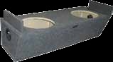 XScorpion X6396-12 Dual 12 Inch Down Fire CHEVY S10 / S15 EXTENDED CAB Custom Subwoofer Box All Years